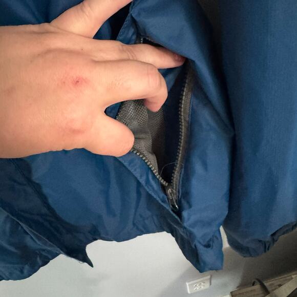 NordicTrack Lightweight Men's Full Zip Jacket Size Large Blue & Gray 100% Nylon - Picture 6 of 8